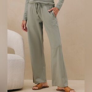 Pact Clothing cool stretch lounge pants in sage green